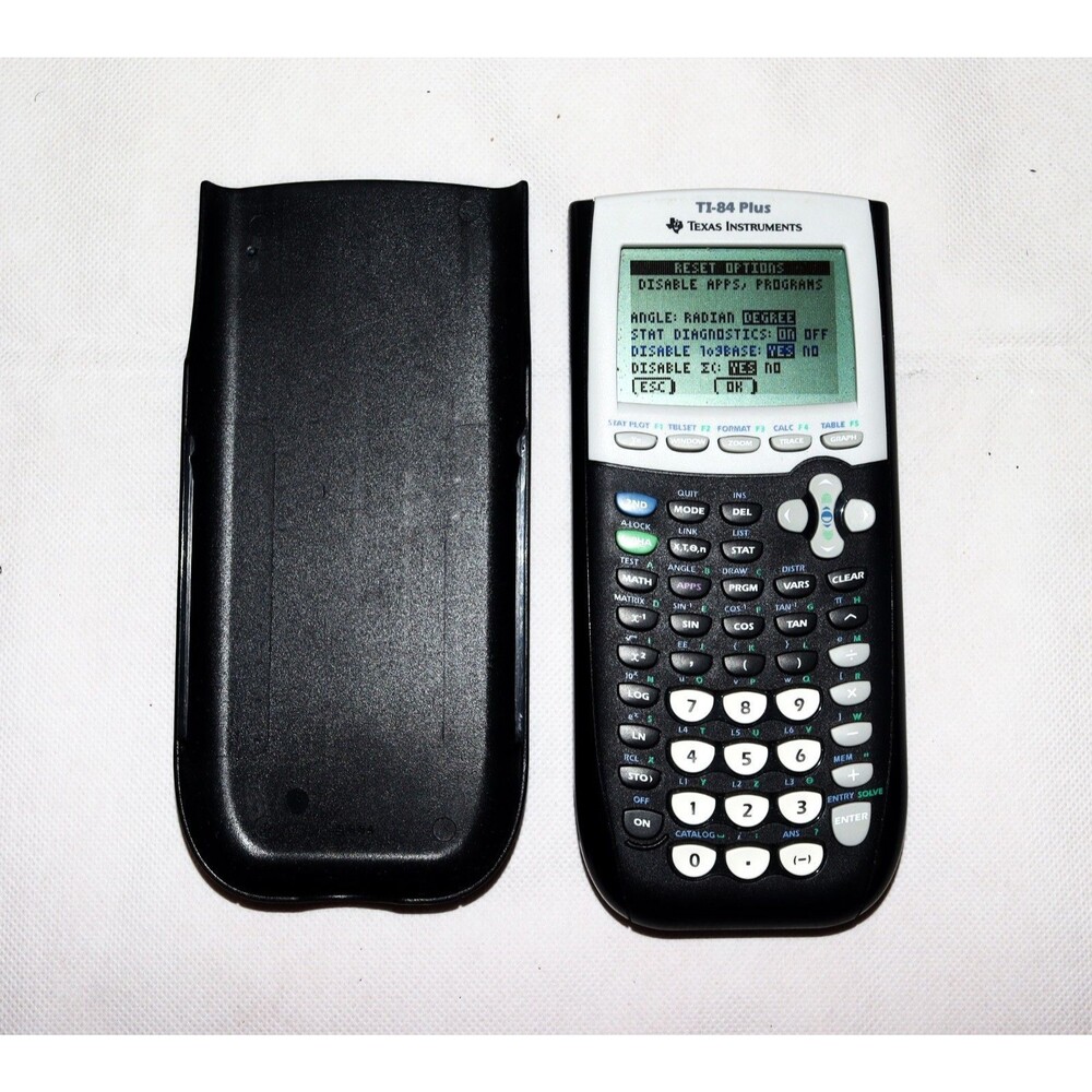Texas Instruments TI-84 Plus Graphing Calculator with Slide Cover - Tested Works